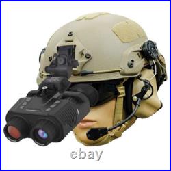 HD Digital IR Night Vision Goggles Binoculars Head Mounted Hunting Rechargeable
