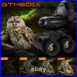 HD Night Vision Goggles Binoculars Digital IR Head Mounted Hunting Rechargeable