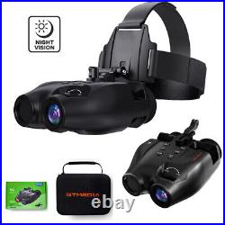 HD Night Vision Goggles Binoculars Digital IR Head Mounted Hunting Rechargeable