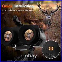 HD Night Vision Goggles Binoculars Digital IR Head Mounted Hunting Rechargeable