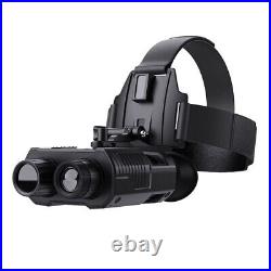 HD Night Vision Goggles Head Mounted Binoculars 4X Infrared Outdoor for Hunting