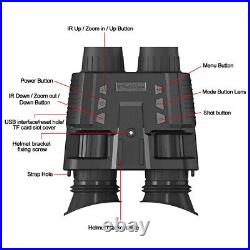 HD Night Vision Goggles Head Mounted Binoculars 4X Infrared Outdoor for Hunting