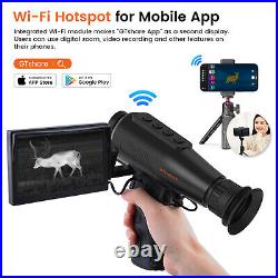 Handheld Hunting Thermal Monocular Night Vision AI384x288 12um 15mm 50Hz WiFi 8X