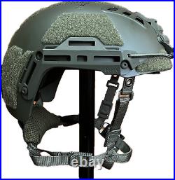 Hard Head Veterans ATE HHV L/XL OD Green Tactical Bump Helmet with Rails & Loop