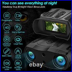 Hawkray Night Vision Goggles-1080P Full HD 1480ft Viewing Range, 80x