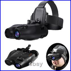 Head Mount IR Night Vision Binoculars 850nm Hunting Goggles 3D FHD Digital Video