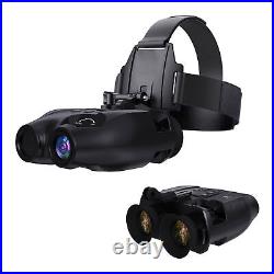 Head Mount IR Night Vision Binoculars 850nm Hunting Goggles 3D FHD Digital Video