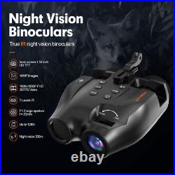 Head Mount IR Night Vision Binoculars 850nm Hunting Goggles 3D FHD Digital Video