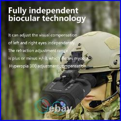 Head Mount Night Vision Binoculars Telescope Goggles withDual-Display FHD Infrared