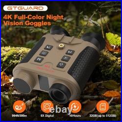 Head Mount Night Vision Goggles 850nm IR Hunting Binoculars 3D 4K Digital Video Head Mount Night Vision Goggles 850nm IR Hunting Binoculars 3D 4K Digital Video