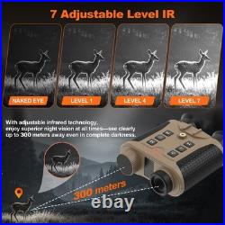 Head Mount Night Vision Goggles 850nm IR Hunting Binoculars 3D 4K Digital Video Head Mount Night Vision Goggles 850nm IR Hunting Binoculars 3D 4K Digital Video