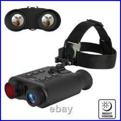 Head Mount Night Vision Goggles 850nm IR LRF Hunting Binoculars 4K Digital Video