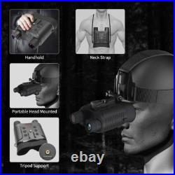 Head Mount Night Vision Goggles Binoculars Digital IR FHD 400m/1312ft, 100% Dark
