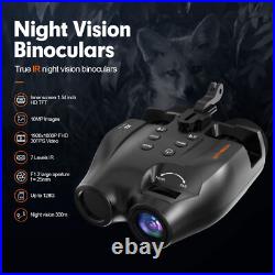 Head-Mounted Digital Infrared Night Vision Goggles Binoculars for 100% Darkness