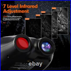Head-Mounted Digital Infrared Night Vision Goggles Binoculars for 100% Darkness