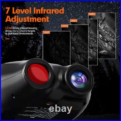 Head-Mounted HD Night Vision Goggles Rechargeable Infrared Binoculars for Adults