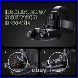 Head-Mounted Night Vision Binoculars Rechargeable Hand Free Night Vision Goggles