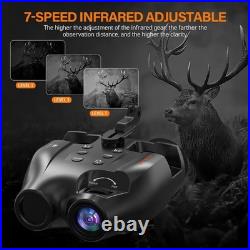 Head Mounted Night Vision Goggles 5X FHD Infrared Binoculars for Outdoor Hunting