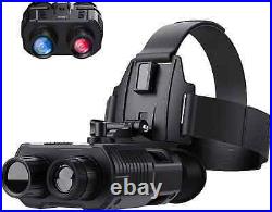 Head Mounted Night Vision Goggles Binoculars Digital HD IR Hunting Rechargeable