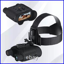 Head-Mounted Night Vision Goggles Binoculars HD 4K Digital Infrared Rechargeable