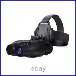 Head-Mounted Night Vision Goggles Digital Infrared Binoculars for 100% Darkness