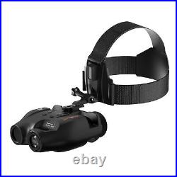 Head-Mounted Night Vision Goggles Digital Infrared Binoculars for 100% Darkness