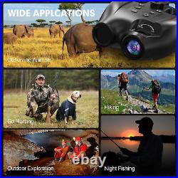 Head-Mounted Night Vision Goggles Digital Infrared Binoculars for 100% Darkness