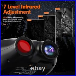 Head-Mounted Night Vision Goggles Digital Infrared Binoculars for 100% Darkness