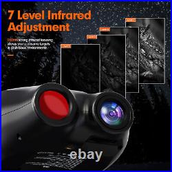 Head-Mounted Night Vision Goggles Digital Infrared Binoculars for 100% Darkness