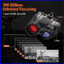 Head-Mounted Night Vision Goggles Digital Infrared Binoculars for 100% Darkness