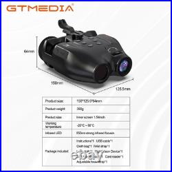 Head-Mounted Night Vision Goggles Digital Infrared Binoculars for 100% Darkness