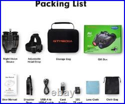 Head Mounted Night Vision Goggles Hand Free Infrared Night Vision Binoculars USB