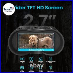 Head-Mounted Night Vision Goggles Hands Free Rechargeable 1312FT Digital Infra