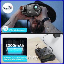Head-Mounted Night Vision Goggles Hands Free Rechargeable 1312FT Digital Infra