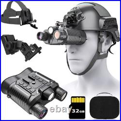 Head-Mounted Night Vision Goggles Military Grade, 4K Video and 36MP Photo for Vi