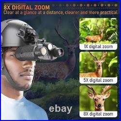 Head-Mounted Night Vision Goggles Military Grade, 4K Video and 36MP Photo for Vi