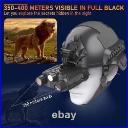 Head-Mounted Night Vision Goggles Military Grade, 4K Video and 36MP Photo for Vi
