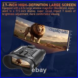 Head-Mounted Night Vision Goggles Military Grade, 4K Video and 36MP Photo for Vi