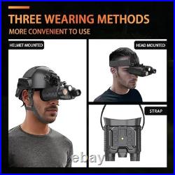 Head-Mounted Night Vision Goggles Military Grade, 4K Video and 36MP Photo for Vi