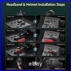 Head-Mounted Night Vision Goggles Rechargeable Hands Free Night Vision