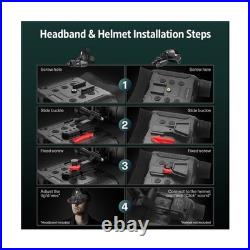 Head-Mounted Night Vision Goggles Rechargeable Hands Free Night Vision Bino Head-Mounted Night Vision Goggles Rechargeable Hands Free Night Vision Bino