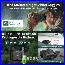Head-Mounted Night Vision Goggles Rechargeable Hands Free Night Vision Binocul