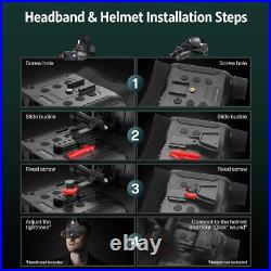 Head-Mounted Night Vision Goggles Rechargeable Hands Free Night Vision Binocul