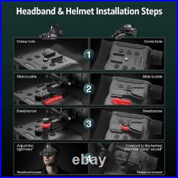 Head-Mounted Night Vision Goggles Rechargeable Hands Free Night Vision Binocul
