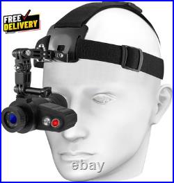 Head-Mounted Night Vision Monocular Goggles 7X HD Rechargeable NVG 1148FT