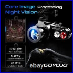 Head-Mounted Night Vision Monocular Goggles with Elastic Head Strap, Default 7X