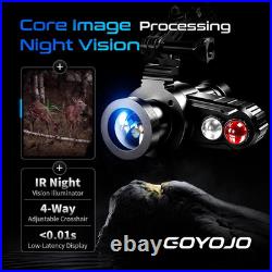 Head-Mounted Night Vision Monocular Goggles with Elastic Head Strap, Default 7X