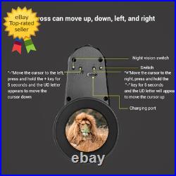 Head-Mounted Night Vision Monocular Goggles with Elastic Head Strap Default 7X M