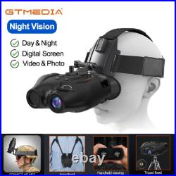 Helmet Mount IR Night Vision Goggles Video Record Hunting Fishing Binoculars NVG