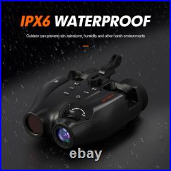 Helmet Mount IR Night Vision Goggles Video Record Hunting Fishing Binoculars NVG